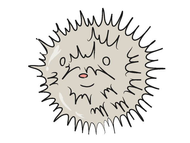 ハリセンボン - 動物 / クリップアート / 無料 / アニマル / イラスト / アイコン / かわいい / 絵