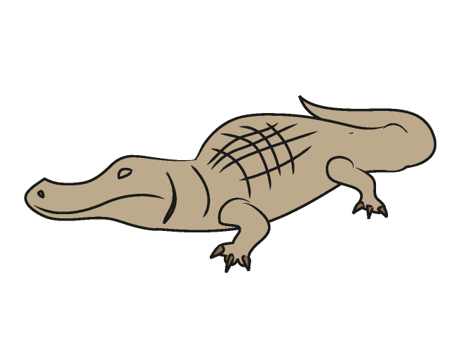 ワニ｜鰐 - 動物 / クリップアート / 無料 / アニマル / イラスト / アイコン / かわいい / 絵