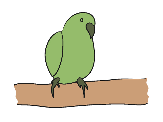 オウム - 動物 / クリップアート / 無料 / アニマル / イラスト / アイコン / かわいい / 絵