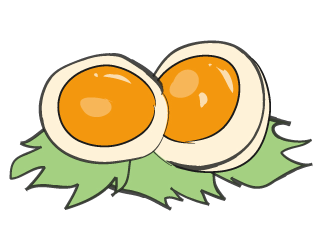 ゆで卵/ゆでたまご - フード/食べ物/美味しい/おやつ/イラスト/写真/フリー素材/クリップアート