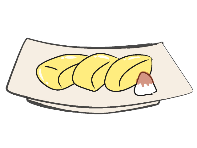 だし巻き - フード/食べ物/美味しい/おやつ/イラスト/写真/フリー素材/クリップアート