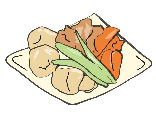 肉じゃが/にくじゃが - フード/食べ物/美味しい/おやつ/イラスト/写真/フリー素材/クリップアート