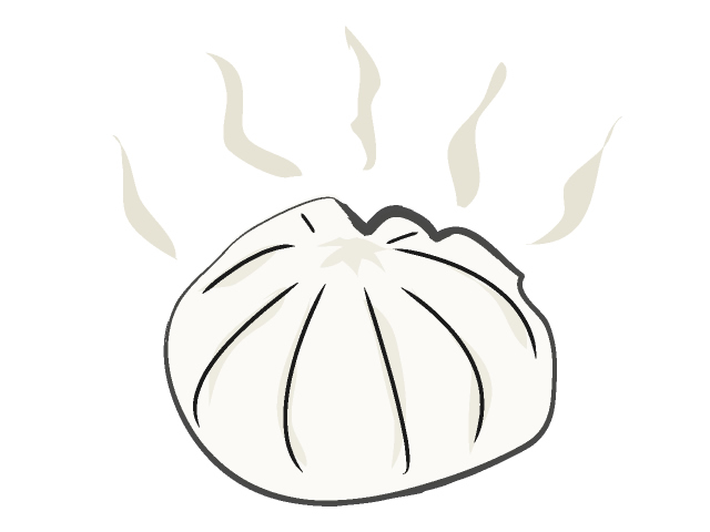 肉まん/豚まん - フード/食べ物/美味しい/おやつ/イラスト/写真/フリー素材/クリップアート