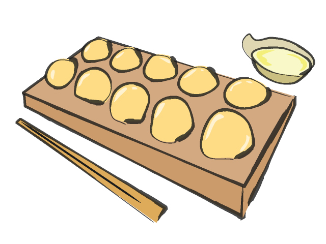 明石焼き/あかしやき - フード/食べ物/美味しい/おやつ/イラスト/写真/フリー素材/クリップアート