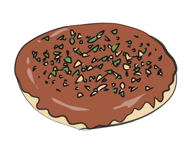お好み焼き/おこのみやき - フード/食べ物/美味しい/おやつ/イラスト/写真/フリー素材/クリップアート