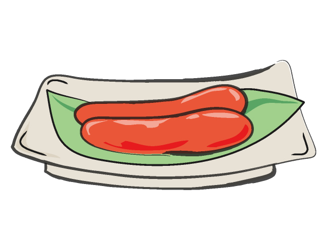 タラコ/鱈子/明太子 - フード/食べ物/美味しい/おやつ/イラスト/写真/フリー素材/クリップアート