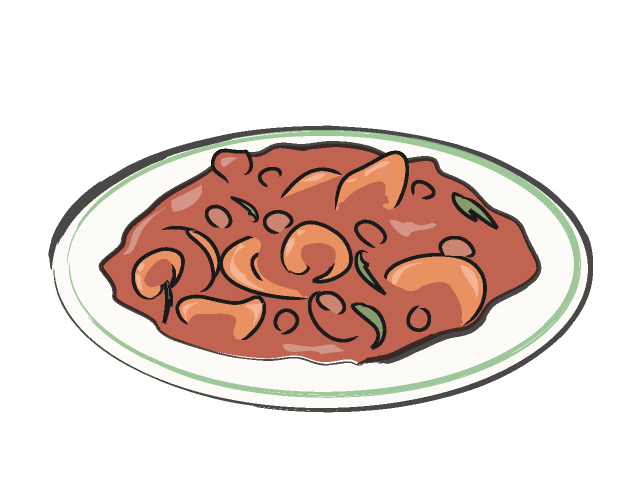 海老のチリソース - フード/食べ物/美味しい/おやつ/イラスト/写真/フリー素材/クリップアート