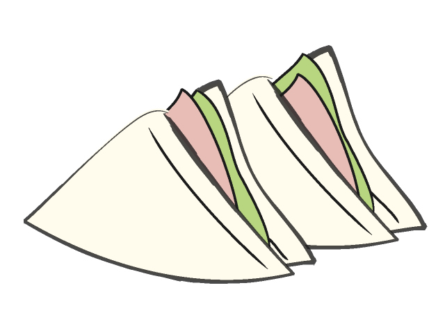 サンドイッチ - フード/食べ物/美味しい/おやつ/イラスト/写真/フリー素材/クリップアート
