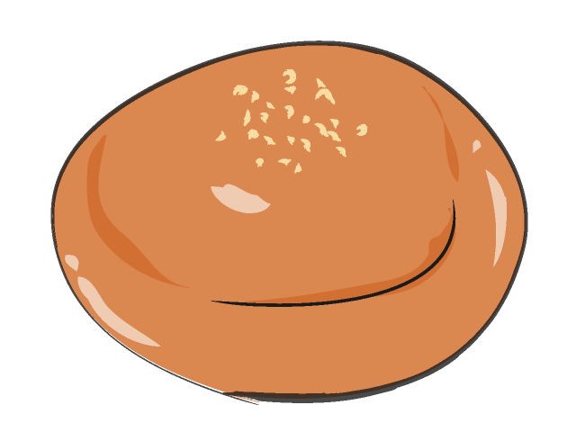 アンパン - フード/食べ物/美味しい/おやつ/イラスト/写真/フリー素材/クリップアート