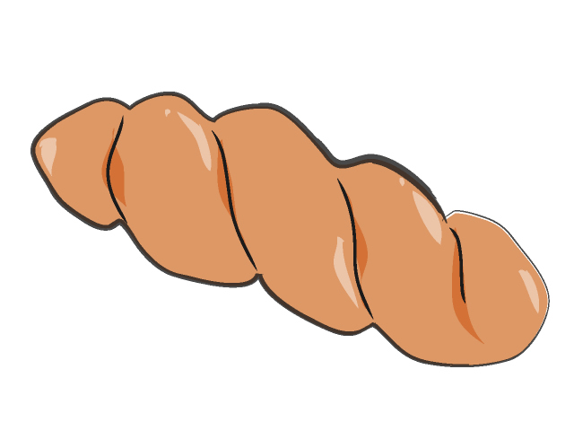 ねじりドーナツ - フード/食べ物/美味しい/おやつ/イラスト/写真/フリー素材/クリップアート