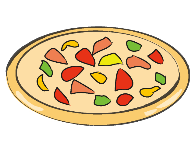 ピザ - フード/食べ物/美味しい/おやつ/イラスト/写真/フリー素材/クリップアート
