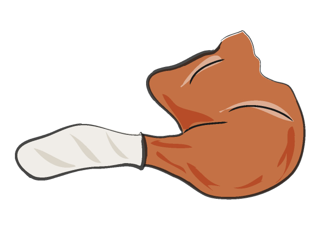 チキン/鳥の足 - フード/食べ物/美味しい/おやつ/イラスト/写真/フリー素材/クリップアート