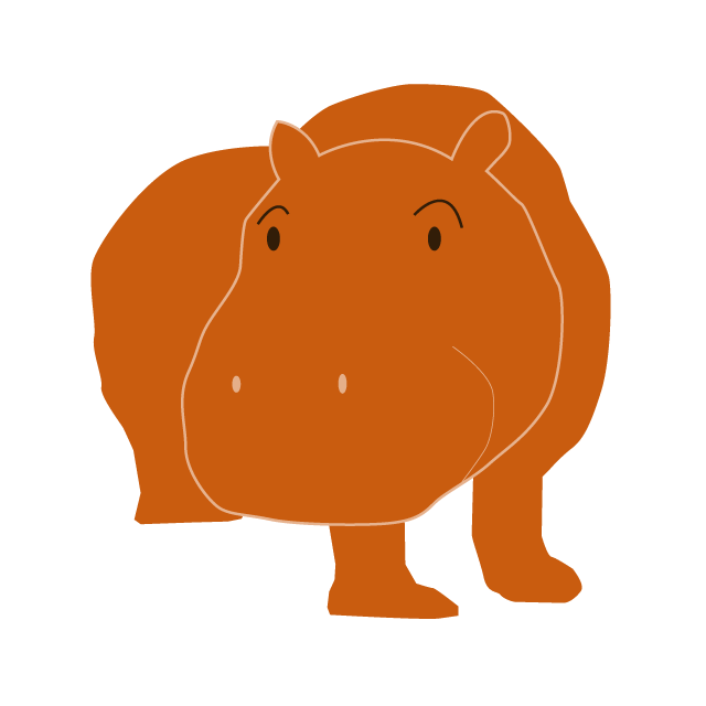 河馬｜カバ - 挿絵 / クリップアート / 無料 / 家電 / 乗り物 / 動物 / 家具 / イラスト / ダウンロード