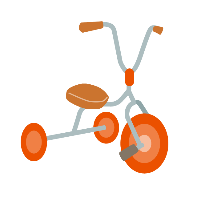 三輪車 - 挿絵 / クリップアート / 無料 / 家電 / 乗り物 / 動物 / 家具 / イラスト / ダウンロード