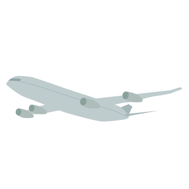 飛行機｜旅客機 - 挿絵 / クリップアート / 無料 / 家電 / 乗り物 / 動物 / 家具 / イラスト / ダウンロード