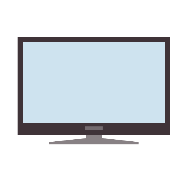 テレビ - 挿絵 / クリップアート / 無料 / 家電 / 乗り物 / 動物 / 家具 / イラスト / ダウンロード
