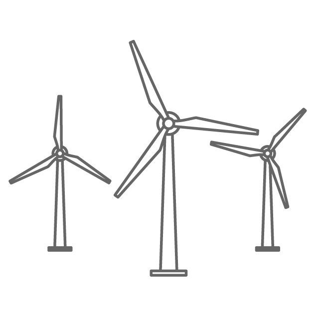 自然エネルギー/エコ - イラスト/フリー素材/アイコン/クリップアート/絵/シンプル