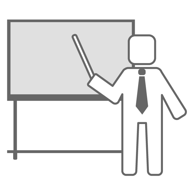 プレゼンテーション/講義 - イラスト/フリー素材/アイコン/クリップアート/絵/シンプル