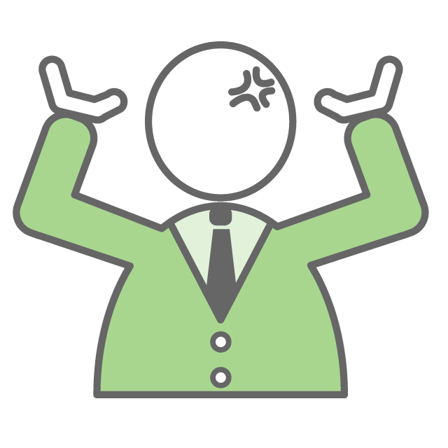 怒り狂う人のイメージ - イラスト/フリー素材/アイコン/クリップアート/絵/シンプル