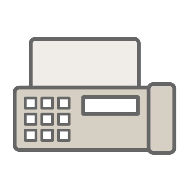 FAX機器 - イラスト/フリー素材/アイコン/クリップアート/絵/シンプル