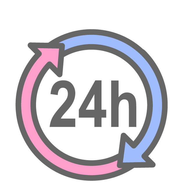 24時間営業しているイメージ - イラスト/フリー素材/アイコン/クリップアート/絵/シンプル