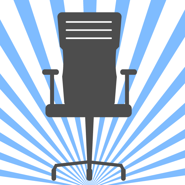 社長の椅子まで上り詰めたイメージ - イラスト/フリー素材/アイコン/クリップアート/絵/シンプル