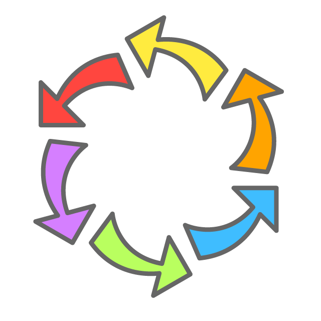 活動/回転 - イラスト/フリー素材/アイコン/クリップアート/絵/シンプル