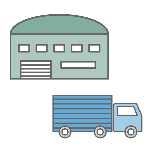 配送 - イラスト/フリー素材/アイコン/クリップアート/絵/シンプル