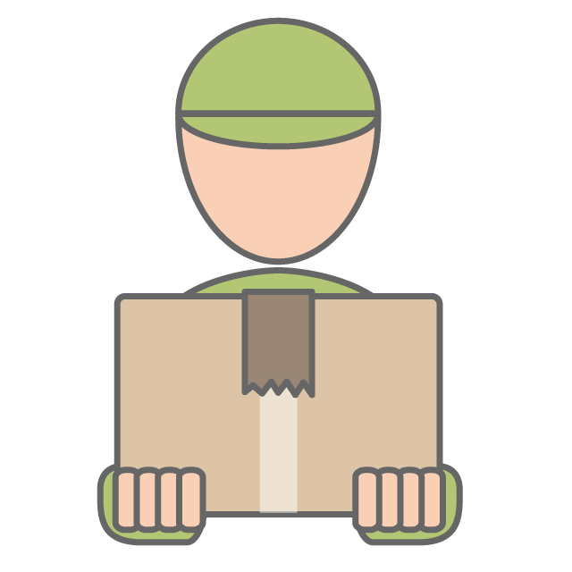 重たい荷物 - イラスト/フリー素材/アイコン/クリップアート/絵/シンプル