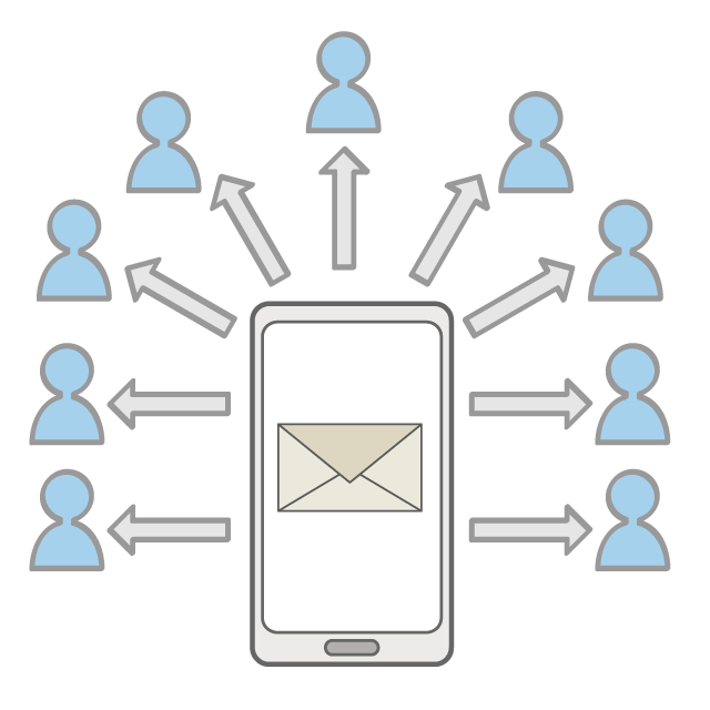 連絡 - イラスト/フリー素材/アイコン/クリップアート/絵/シンプル