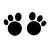 Footprints ｜ Animals ｜ Icons ｜ Illustrations ｜ Free materials ｜ Transparent background
