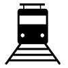 Train ｜ Railroad track --Icon ｜ Illustration ｜ Free material ｜ Transparent background
