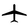 Jet plane ｜ Passenger plane ――Icon ｜ Illustration ｜ Free material ｜ Transparent background
