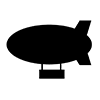 Airship-Icon ｜ Illustration ｜ Free Material ｜ Transparent Background