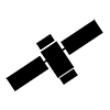Satellite ｜ Space-Icon ｜ Illustration ｜ Free material ｜ Transparent background