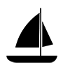 Yacht ｜ Ship-Icon ｜ Illustration ｜ Free material ｜ Transparent background