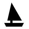 Ship ｜ Yacht --Icon ｜ Illustration ｜ Free material ｜ Transparent background
