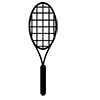Racket-Icon ｜ Illustration ｜ Free material ｜ Transparent background