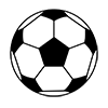 Soccer ｜ Ball-Icon ｜ Illustration ｜ Free material ｜ Transparent background