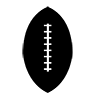 Rugby ｜ Ball-Icon ｜ Illustration ｜ Free Material ｜ Transparent Background