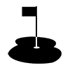 Golf ｜ Green ｜ Lawn ――Icon ｜ Illustration ｜ Free material ｜ Transparent background