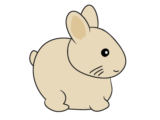 うさぎ｜兎 - 動物 / クリップアート / 無料 / アニマル / イラスト / アイコン / かわいい / 絵