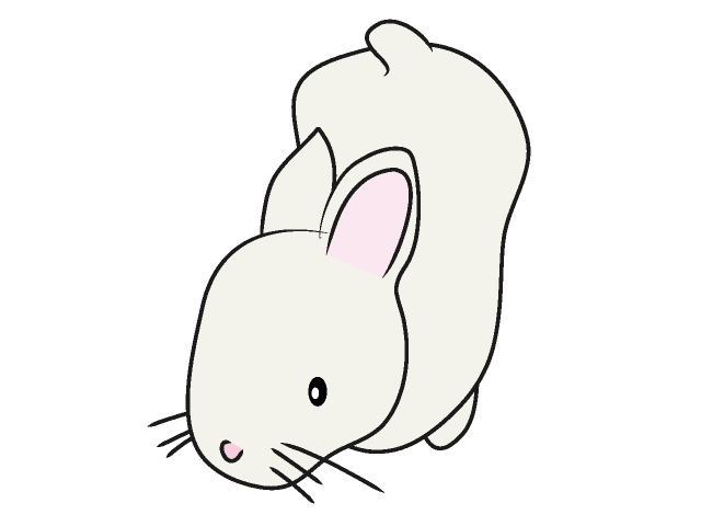 うさぎ｜兎 - 動物 / クリップアート / 無料 / アニマル / イラスト / アイコン / かわいい / 絵