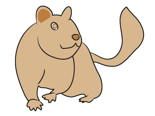 リス｜栗鼠 - 動物 / クリップアート / 無料 / アニマル / イラスト / アイコン / かわいい / 絵