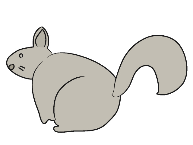 リス｜栗鼠 - 動物 / クリップアート / 無料 / アニマル / イラスト / アイコン / かわいい / 絵