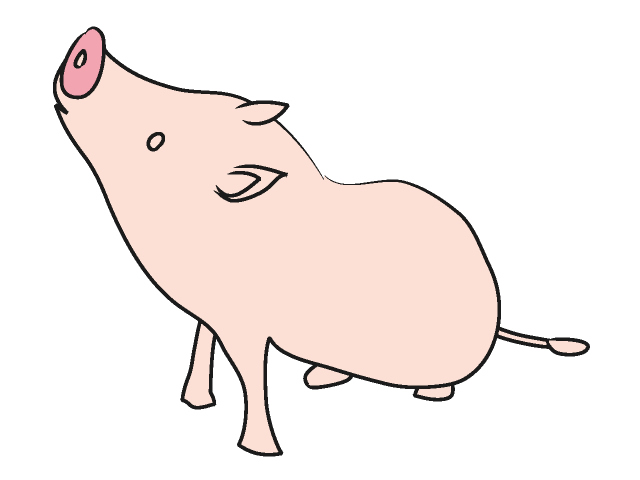 ブタ｜豚 - 動物 / クリップアート / 無料 / アニマル / イラスト / アイコン / かわいい / 絵