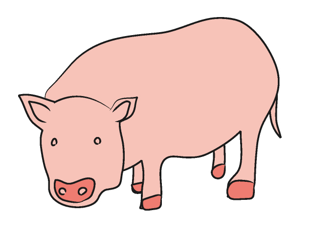ブタ｜豚 - 動物 / クリップアート / 無料 / アニマル / イラスト / アイコン / かわいい / 絵