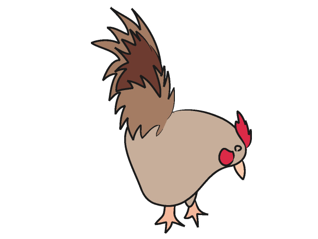 ニワトリ｜鶏 - 動物 / クリップアート / 無料 / アニマル / イラスト / アイコン / かわいい / 絵