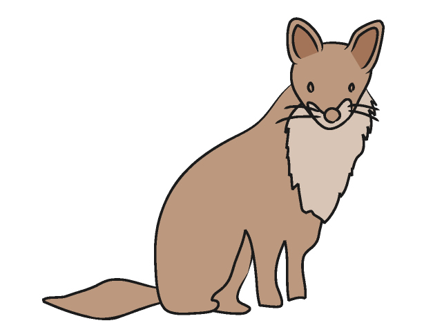 狐｜キツネ - 動物 / クリップアート / 無料 / アニマル / イラスト / アイコン / かわいい / 絵