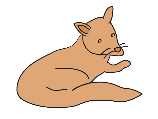 キツネ｜狐 - 動物 / クリップアート / 無料 / アニマル / イラスト / アイコン / かわいい / 絵